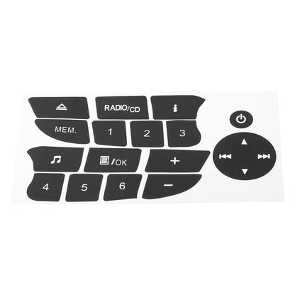 Control Board Radio CD Button Decals for Renault