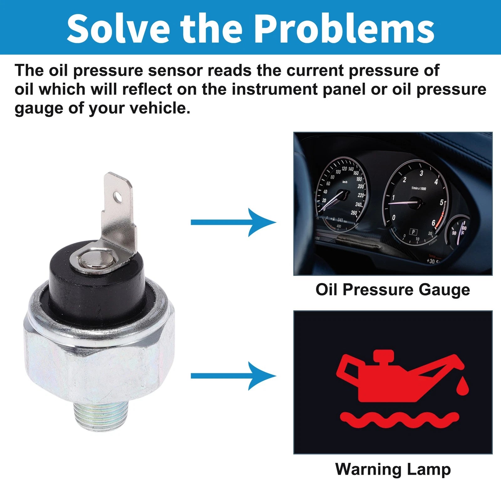 Engine Oil Pressure Sensor Replacement for Chevrolet Sprint (1989–1990)