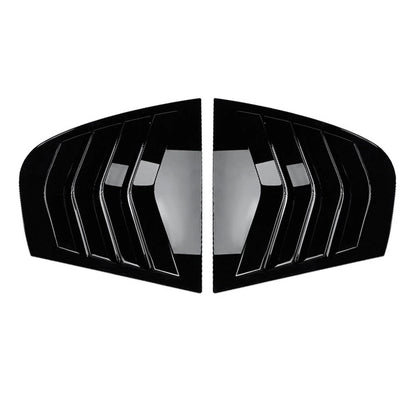 Gloss Black Rear Side Glass Shutter Cover for