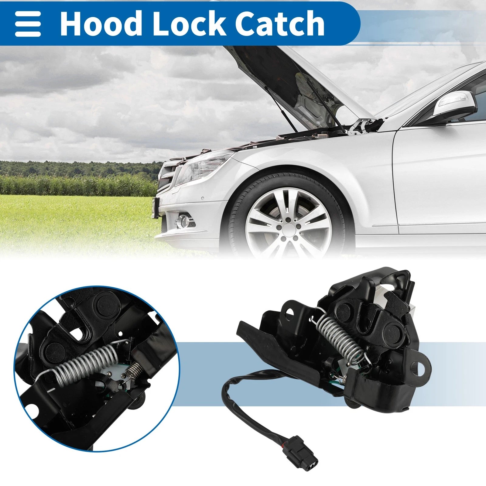 Hood Latch Assembly OEM Replacement for Toyota Camry (2011–2017)