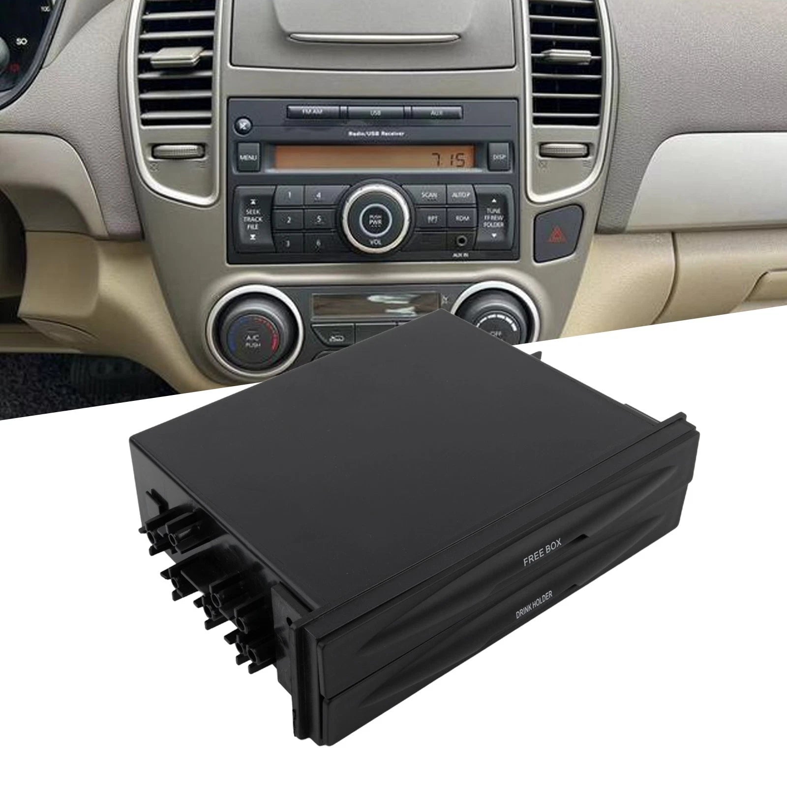 Car Dash Organizer with Beverage Holder for Universal Fit (2010–2023)