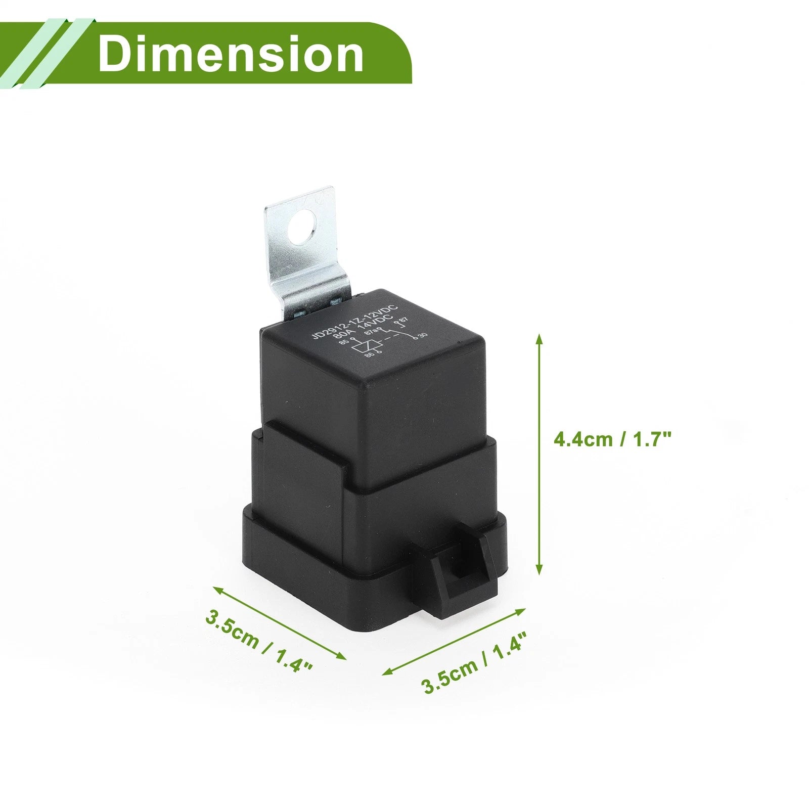 2X 5-Pin 12V 80A Waterproof Auto Relay for Multi-Purpose Use