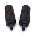 Gear Skull Foot Peg Mount for Harley (1.5" Black Engine Guard)