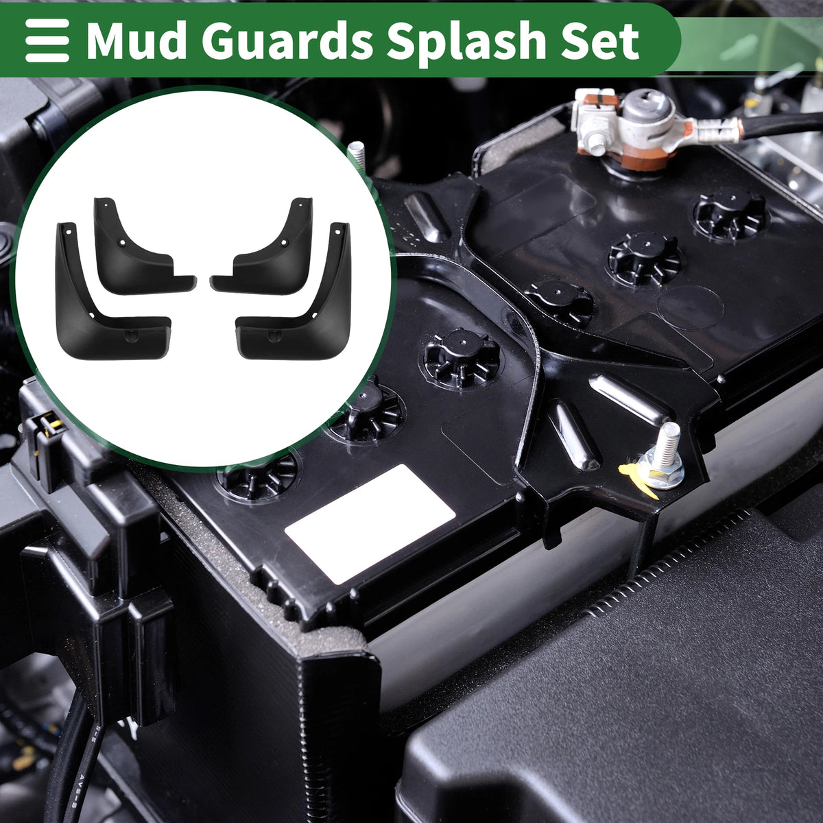 Mud Flaps Splash Guards for Kia KX1 (2019–2022) W/ Mount Accessories