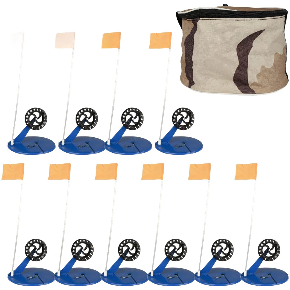 Portable Ice Fishing Flags Automatic Rod Cover