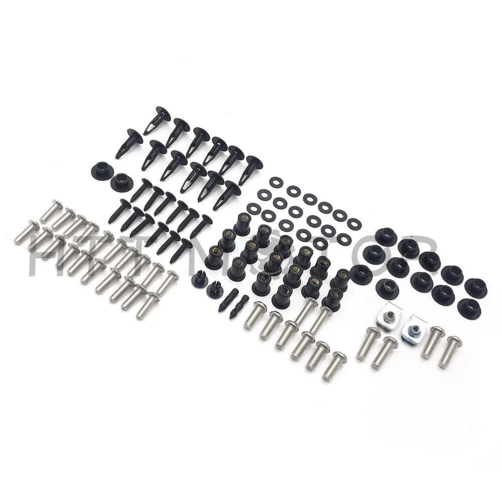 Complete Fairing Bolt Kit for Honda CBR954RR (2002–2003) - Stainless Plastic