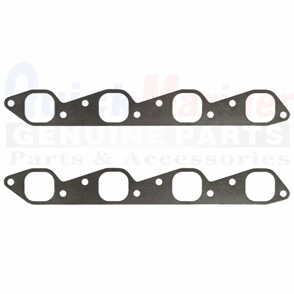2X Exhaust Manifold Gasket for Mercruiser 7.4-8.1-8.2L V8 (27-46820, 3852472)