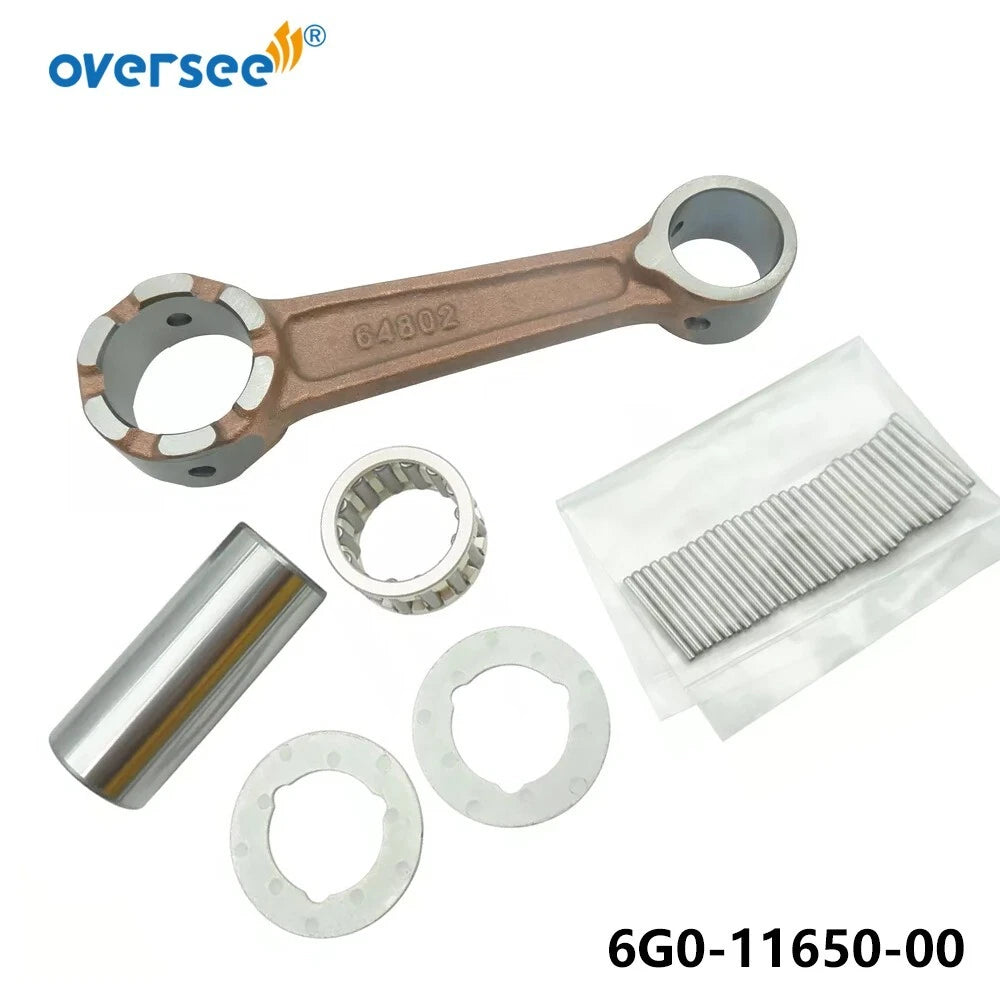2X Connecting Rod Kit for Yamaha 2T 20HP Outboard Motor (6G0-11650, 6G0-11650-00)