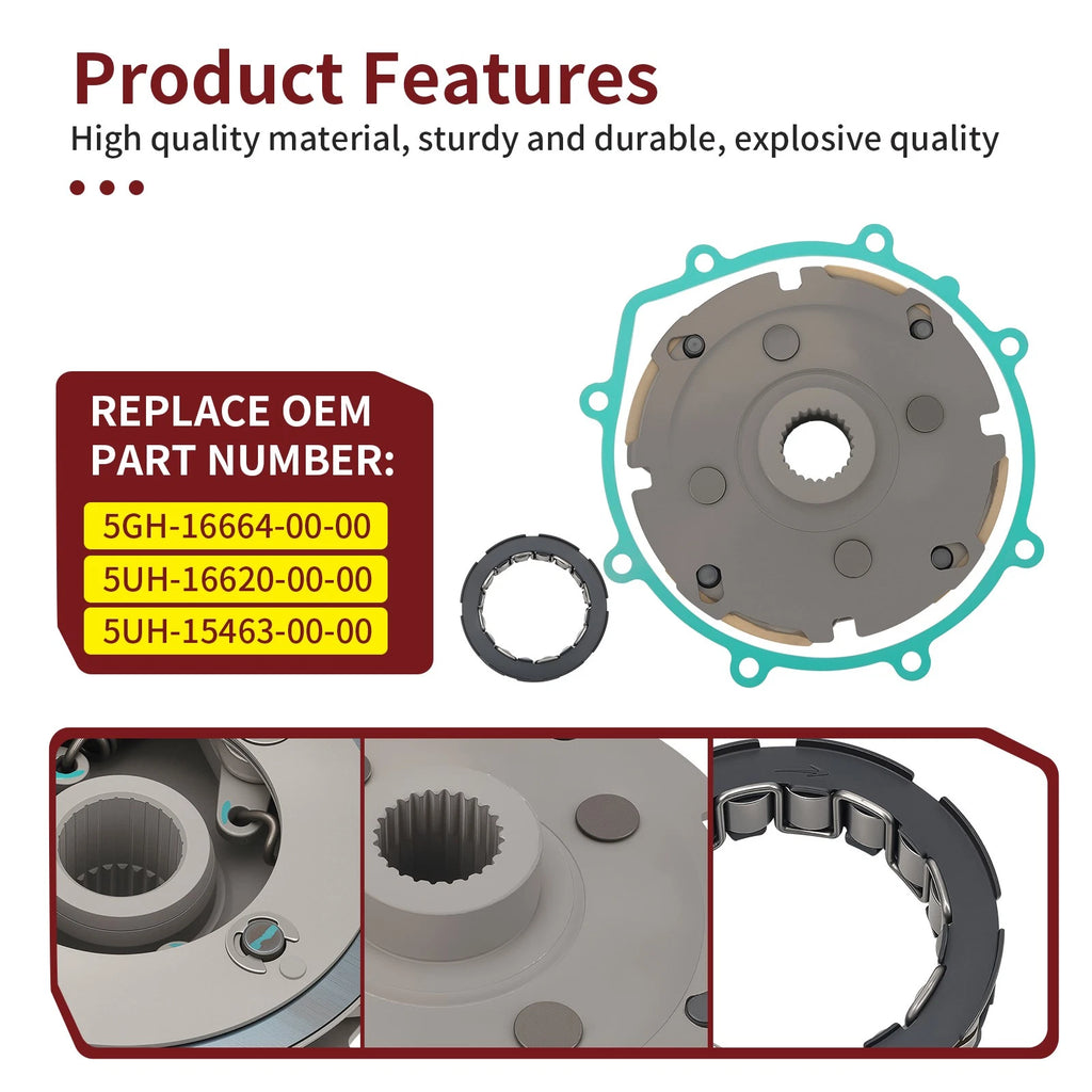 Wet Clutch Centrifugal Carrier Kit for Yamaha Grizzly Bruin 350 (2007–2018) 5Uh-16620-00-00