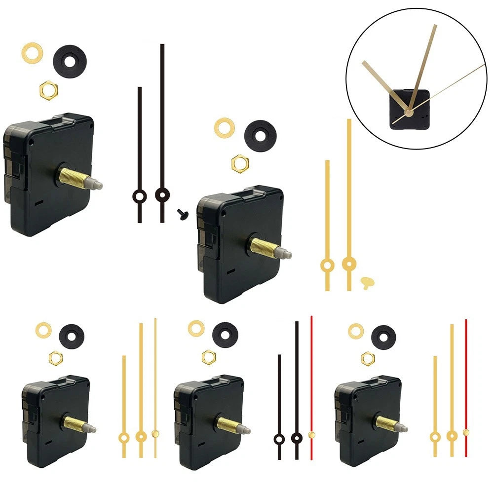 Silent Long Thread Clock Movement DIY Repair Parts Kit