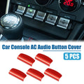 Console Multimedia Button Cover for Toyota GR86 for Subaru BRZ (Red Set) (2017–2025)