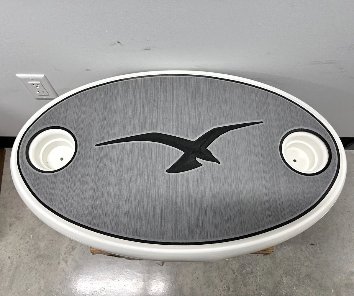 Proline Oval Table Top for Springfield 18 x 30 (Grey Inlay)