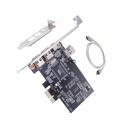 PCI Ex1 to External IEEE 1394 Adapter Card Controller with Bracket