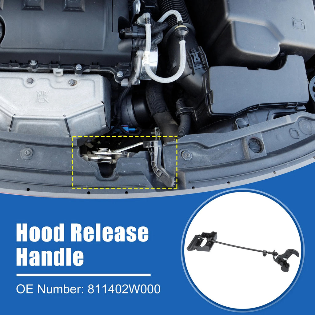 Hood Latch Assembly Replacement for Hyundai Santa Fe (2013–2019)