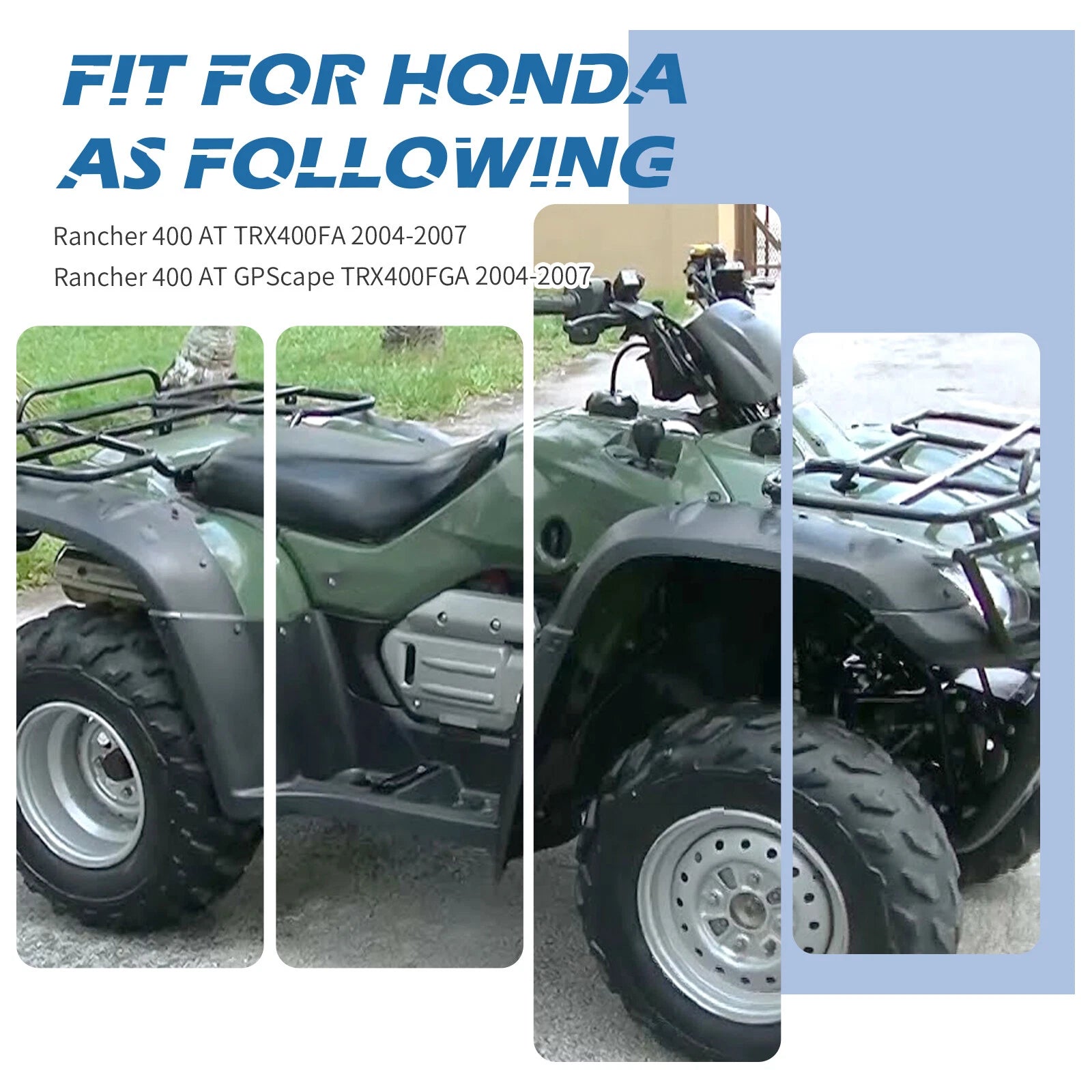 Air Filter & Cage Holder for Honda Rancher 400 TRX400FA TRX400FGA (2004–2007)
