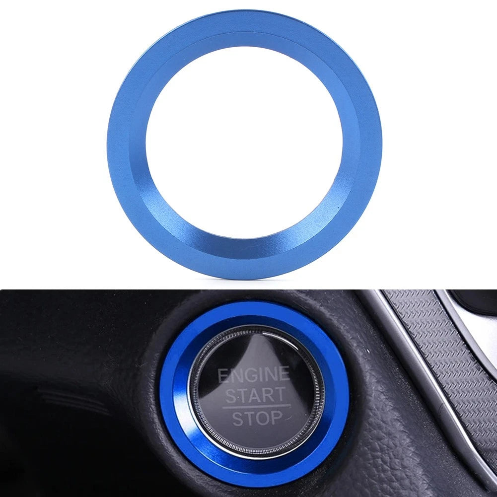 Start Stop Switch Button Ring Trim for Honda CR-V (2017–2022) Blue