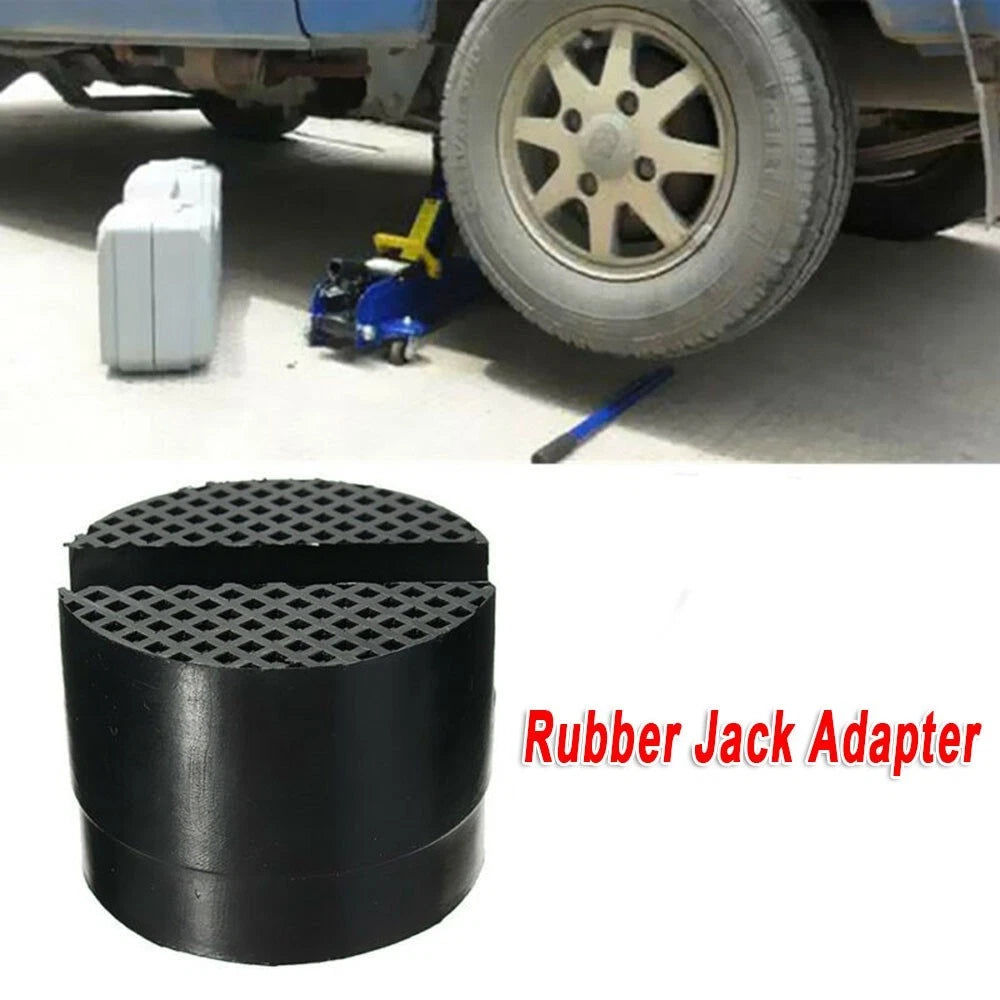 Rubber Slotted Rail Adapter Floor Jack Protector Pad for Universal