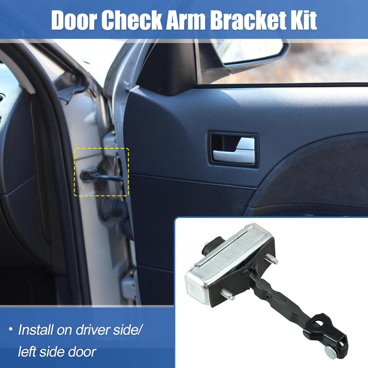 Front Door Check Stop Strap Replacement for Toyota Tundra Sequoia (2007–2021)