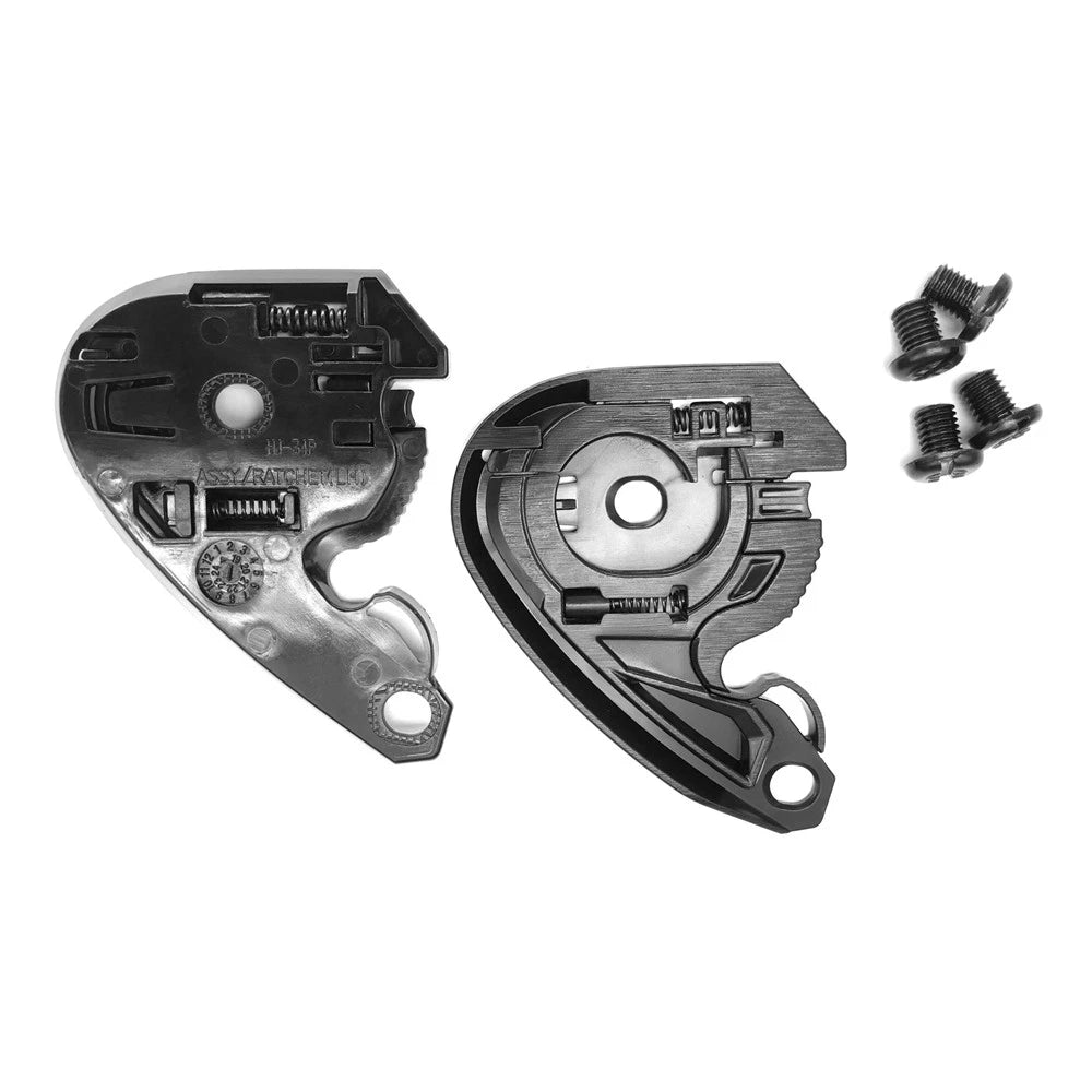 HJC C10 Helmet Pivot Ratchet Gear Plate Kit Black