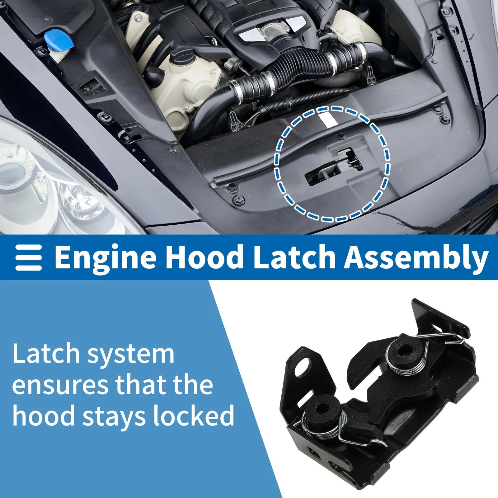 Hood Latch Assembly Replacement for Mercedes-Benz C-Klasse W204 (2007–2014)