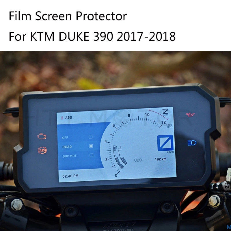 Dashboard Speedo Screen Protector Film for KTM Duke 390 (2017–2018)