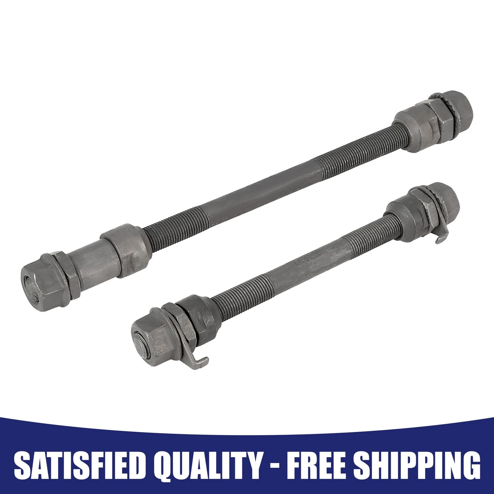 Wheel Hub Axle Front Rear Solid Shaft Replacement for MTB Bicycle (Set)