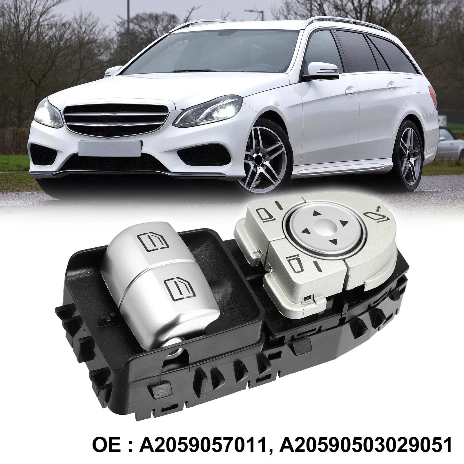 Power Window Switch Driver Side for Mercedes-Benz C300 C43 (2015–2018)