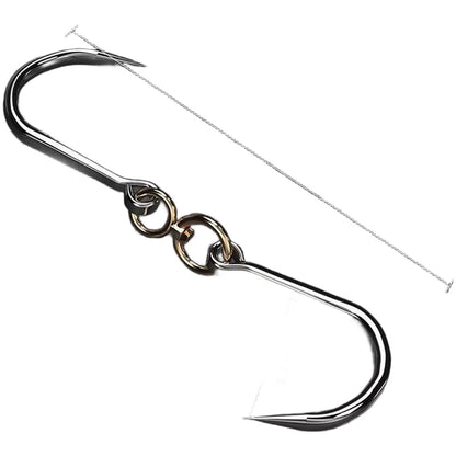 Stainless Steel Single Star Meat Hook 30cm for Beef Pork Lamb Processing