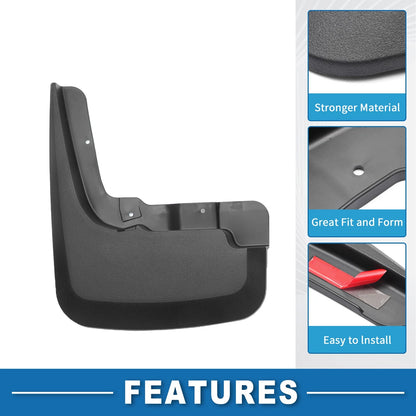 Mud Flap Splash Guard for Chevy Silverado 1500 (2019–2024) 4WD