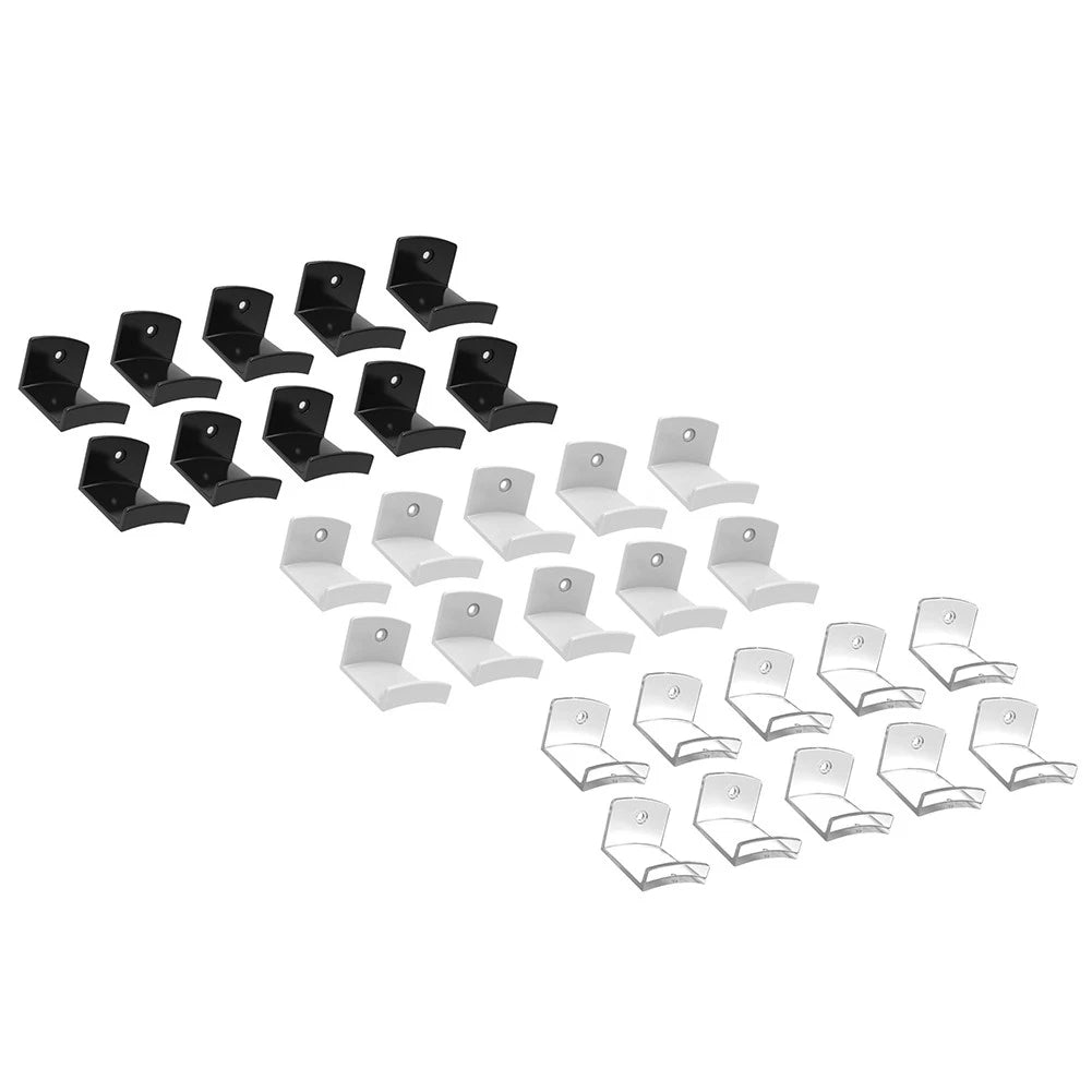 10-Pack Modern Adhesive Hat Hooks for Wall - Cowboy Hat Rack Hanger