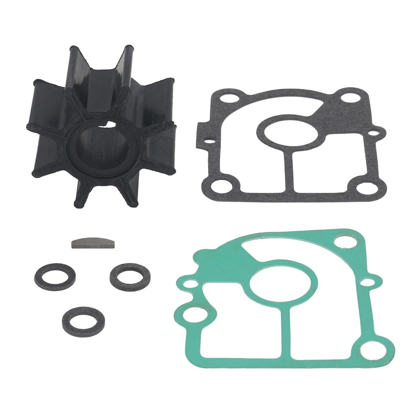 3LD-65021 Outboard Water Pump Impeller with Gasket for Nissan Tohatsu (9.9-20 HP)
