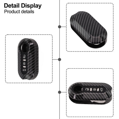 Carbon Key Protection Case for Fiat 500, Ducato, Abarth