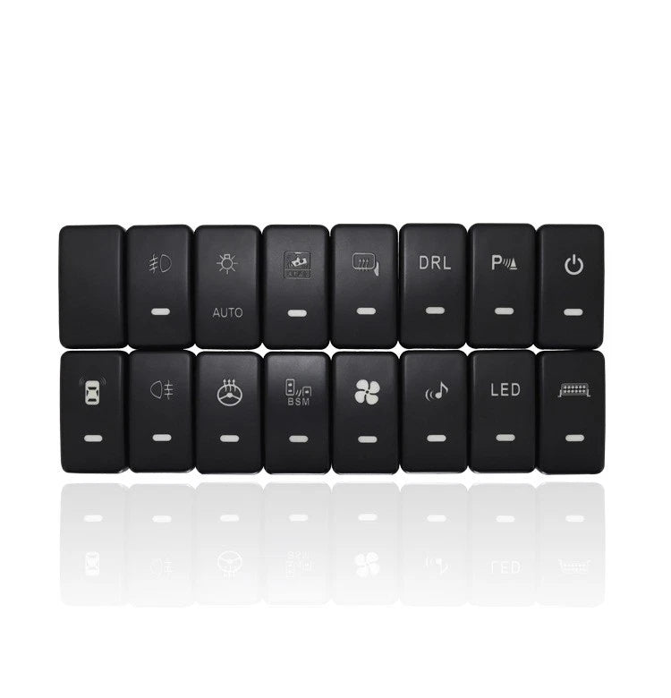 Green LED Light Bar Dashboard Control Switch for Honda Accord (2003–2007)