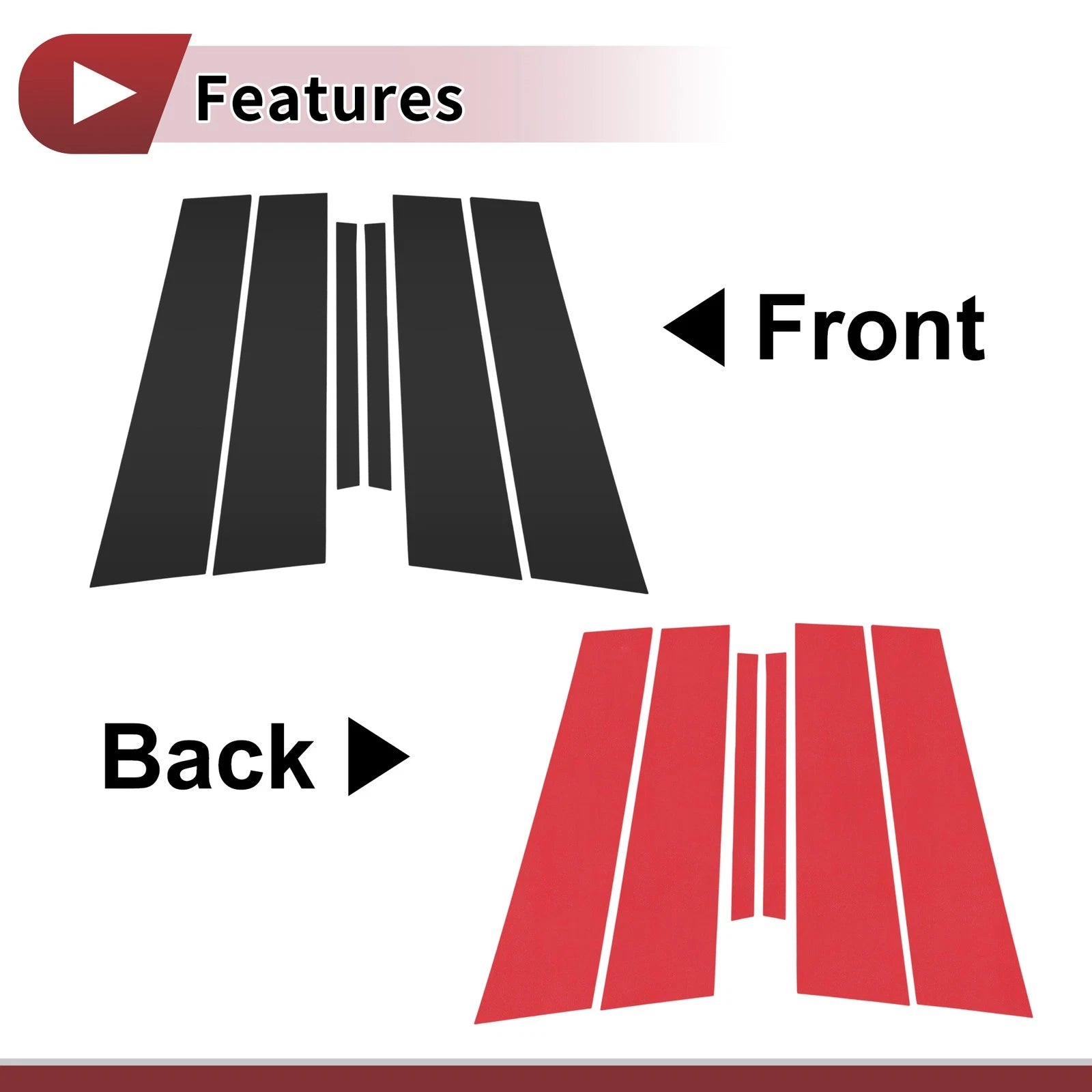 Door Pillar Window Trim Replacement for Chevrolet Sail 2015–2020 Front Rear