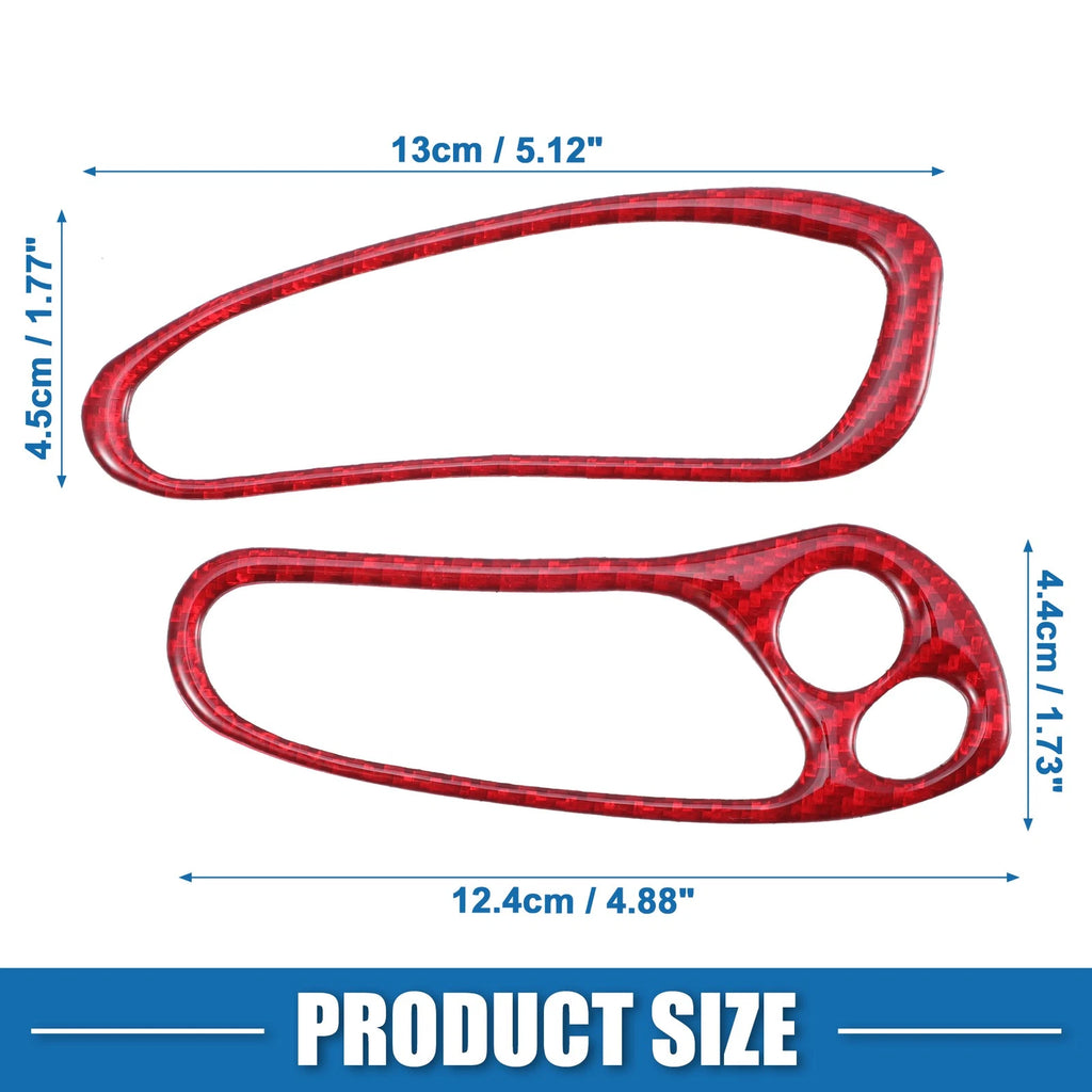 Car Speedometer Side Button Switch Cover for Chevy Corvette C5 Red (Set)