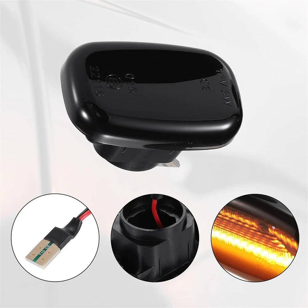 2Pcs Sequential LED Side Marker Signal Lights 8173002040 for Toyota Corolla RAV4 (2019–2023)