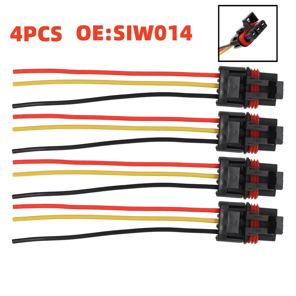 4Pcs Pulse Power Bus Bar Plug Pigtail Connector for Polaris RZR PRO XP/XP 4 (2020–2023)