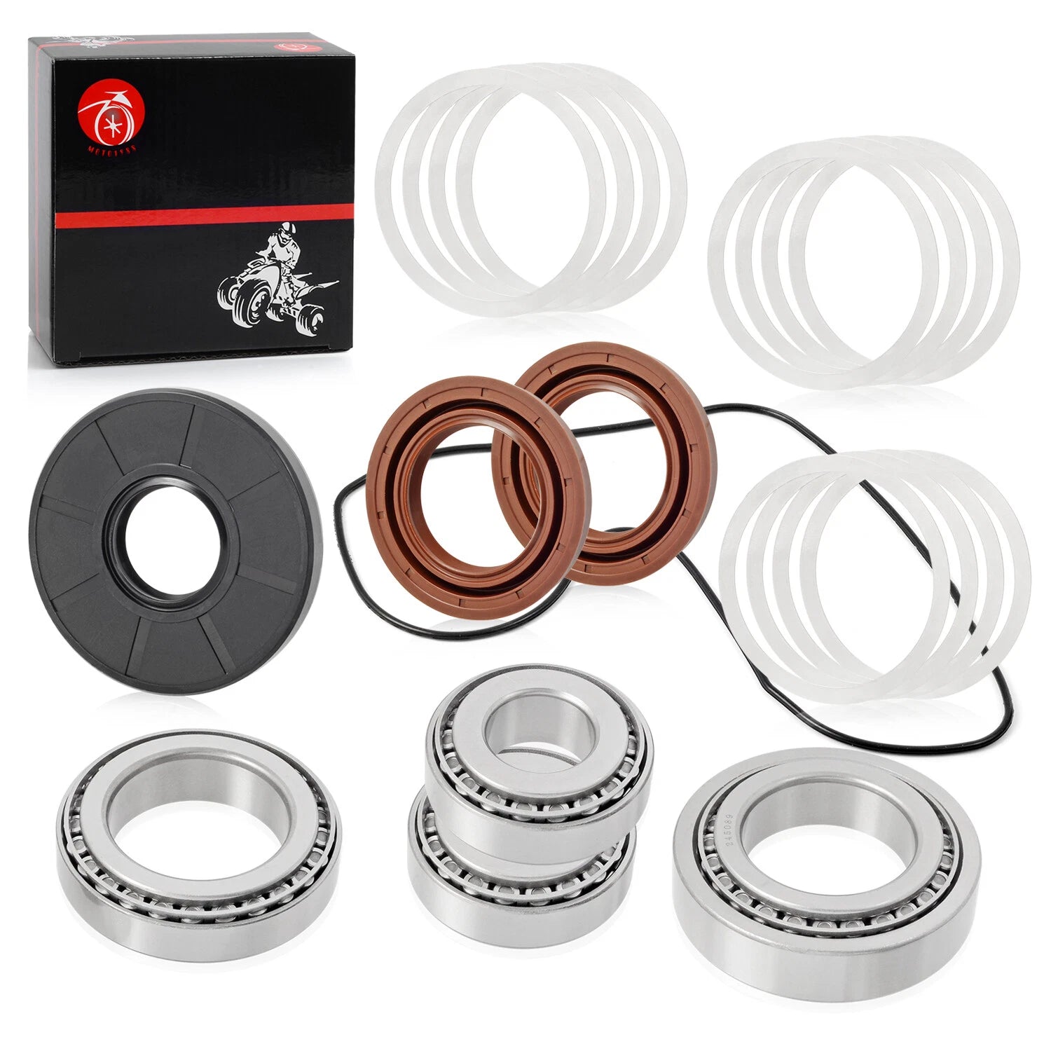 Rear Gear Case Differential Bearing Seal Kit for Polaris RZR S 4 800 (2008–2014)
