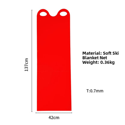 Sled Mat for Winter Adventures - Two Hollow Handles, Rounded Soft Edges