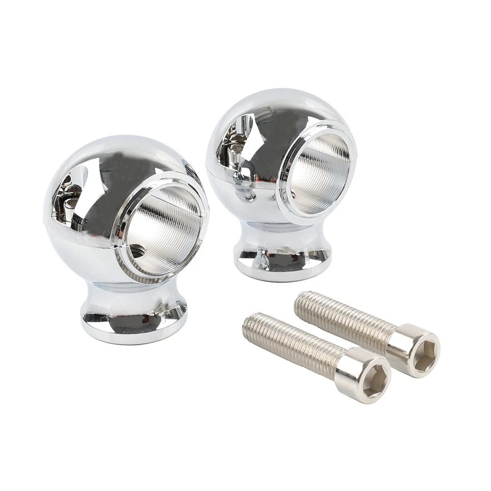 32mm 1.25'' Fat Handlebar Risers Clamp Chrome For Harley Touring Road King Dyna