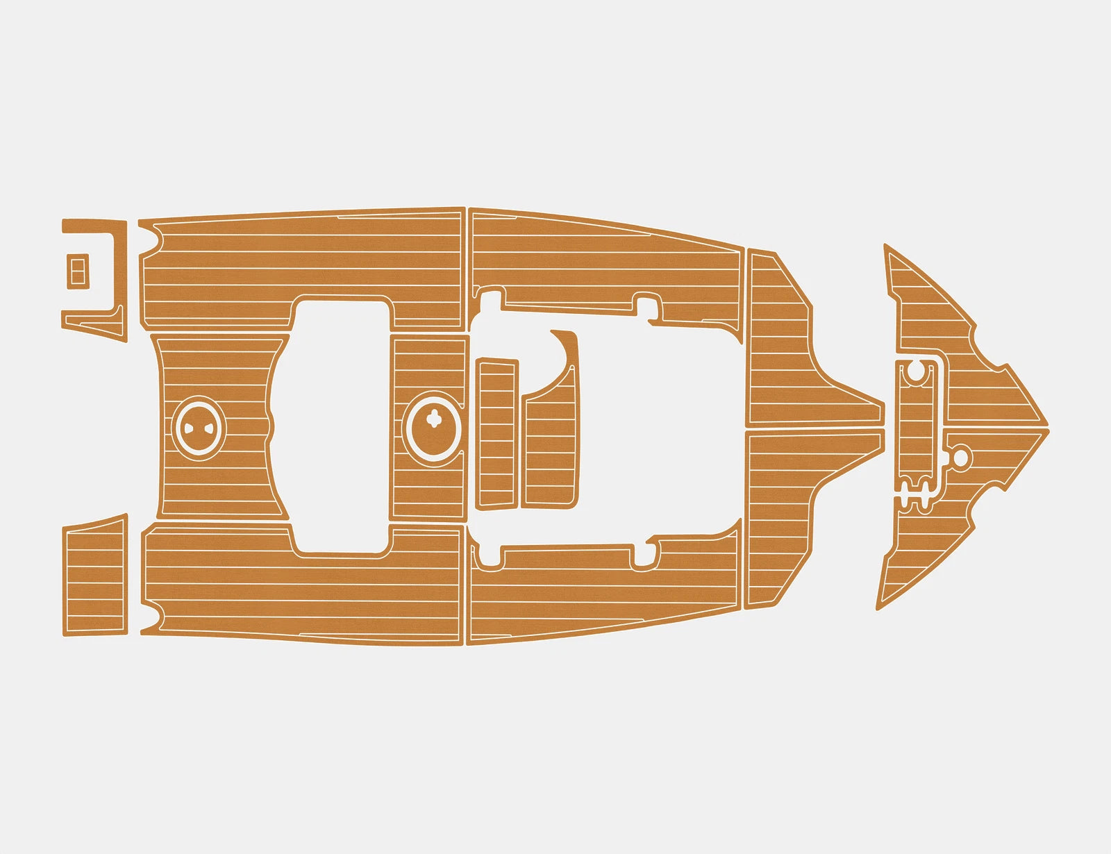 EVA Pad for Sea Hunt 225 Ultra (2015) - Faux Foam Cockpit Flooring Mat