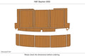 EVA Foam Teak Deck Flooring Mat for Bayliner 4550 (1988)