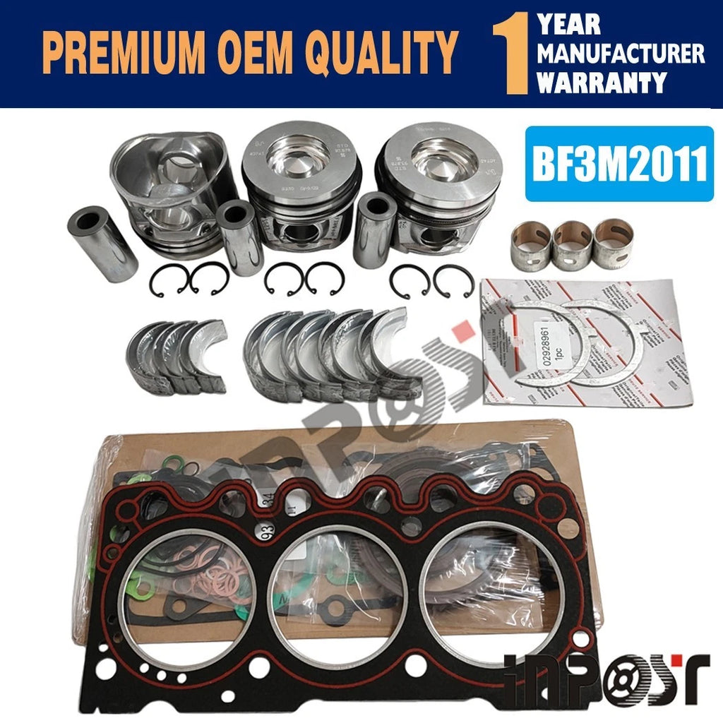 Overhaul Rebuild Kit for Deutz F3M2011 Engine (3 Cylinder, STD Piston Pin)