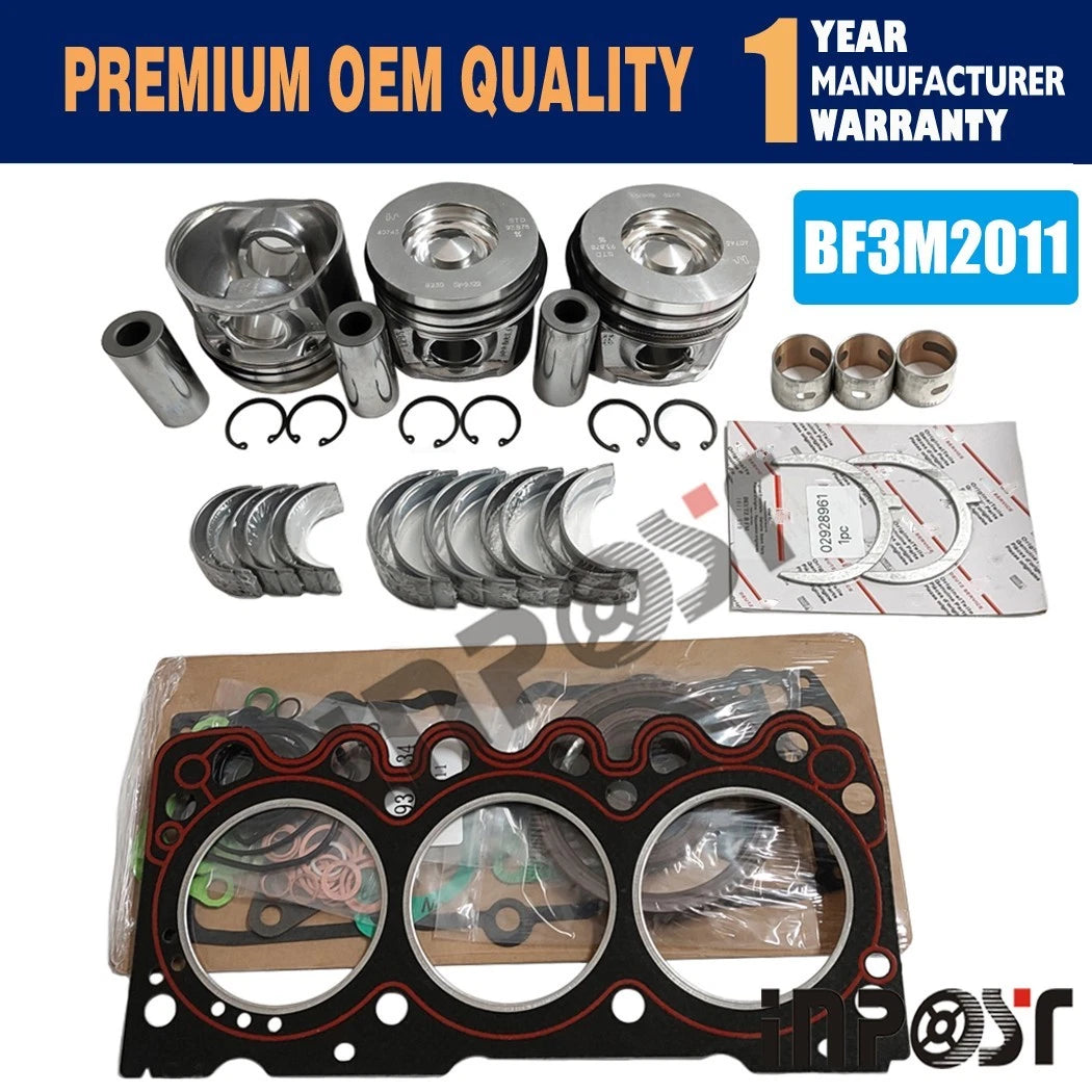 Overhaul Rebuild Kit for Deutz F3M2011 Engine (3 Cylinder, STD Piston Pin)
