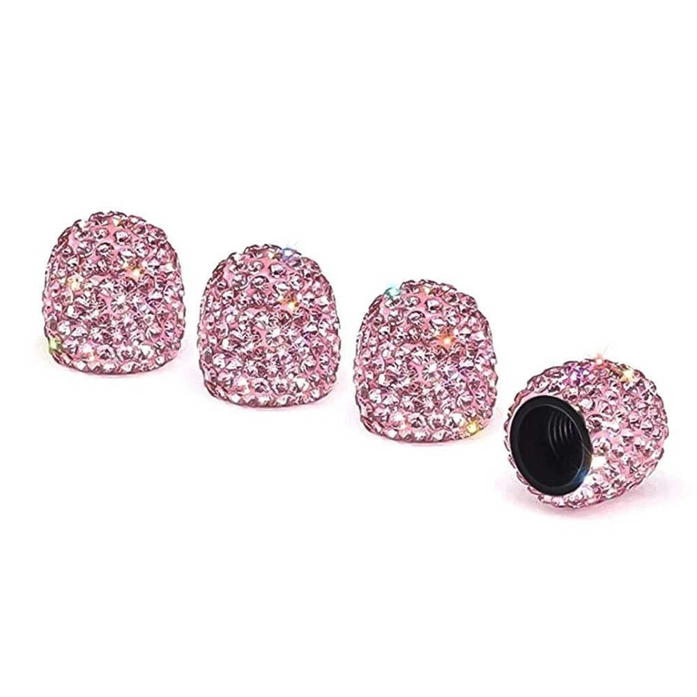 4 Pcs Car Tire Air Sealing Cap Anti-Rust Dust-Proof Valve Cap Decor