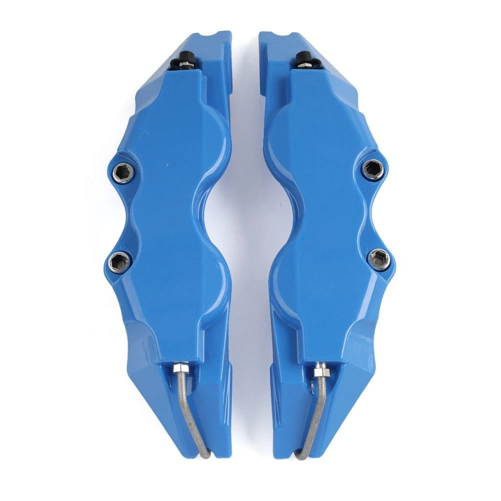 Set of 2 Blue 3D Style Car Disc Brake Caliper Covers for Universal Fit