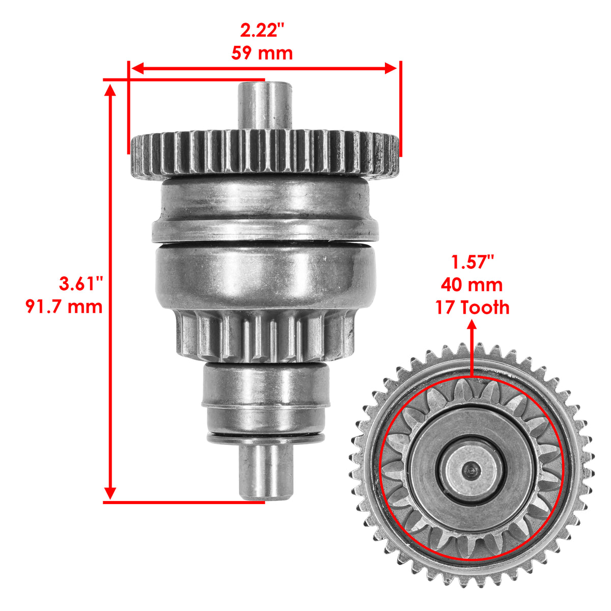 Starter Drive Gear Bendix Replacement for Can-Am Outlander 400 2X4 (2003–2015)
