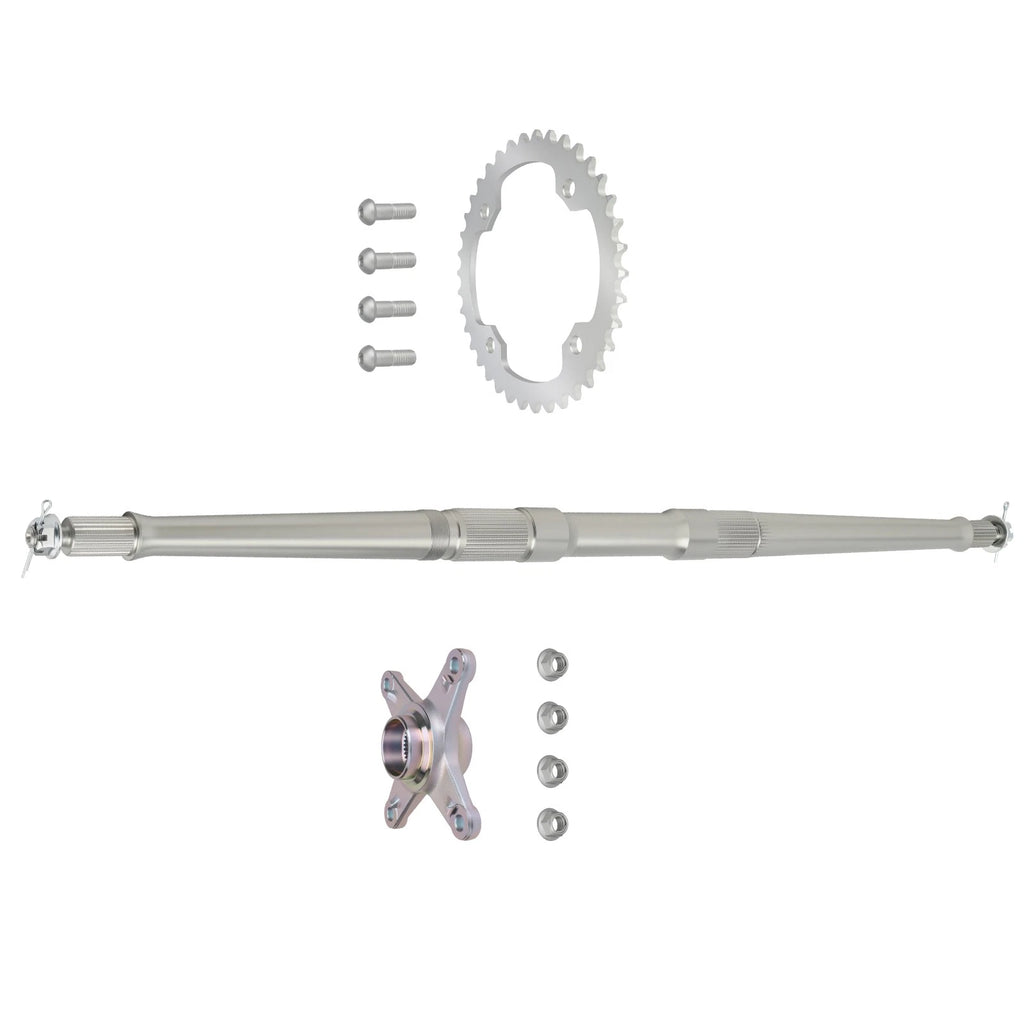 Rear Axle Shaft & Nut Pin & Sprocket & Hub for Yamaha YFZ450 (2004–2005)