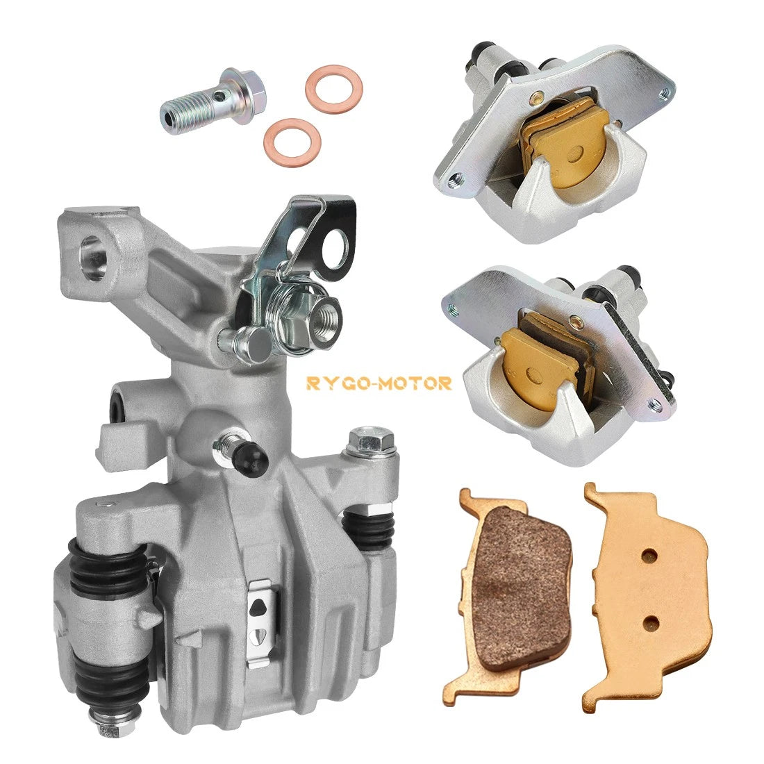 Front & Rear Brake Calipers for Honda Foreman Rubicon 500 TRX500FM/FA (2015–2019)