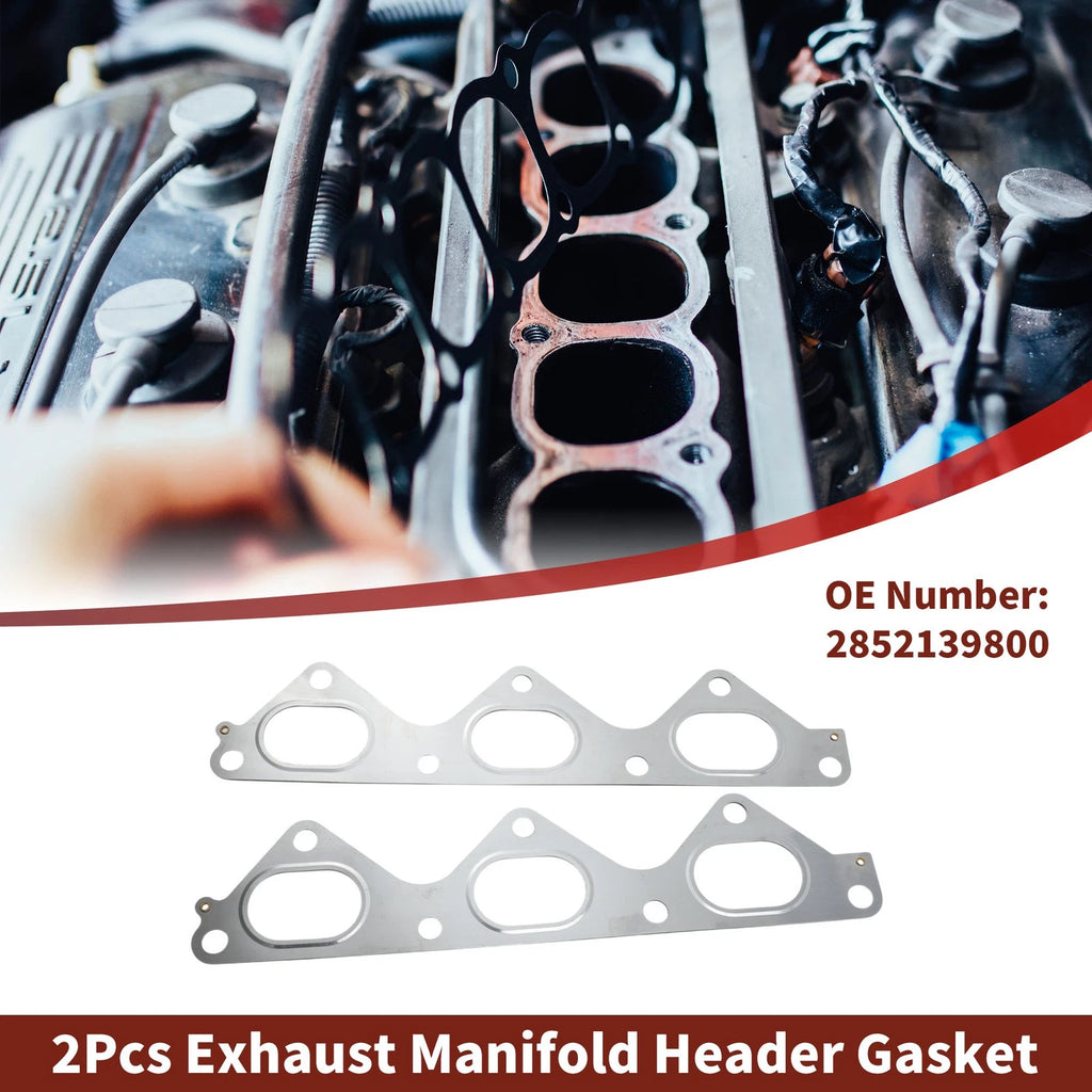Exhaust Manifold Header Gasket Front Set for Hyundai Santa Fe (2003–2006)